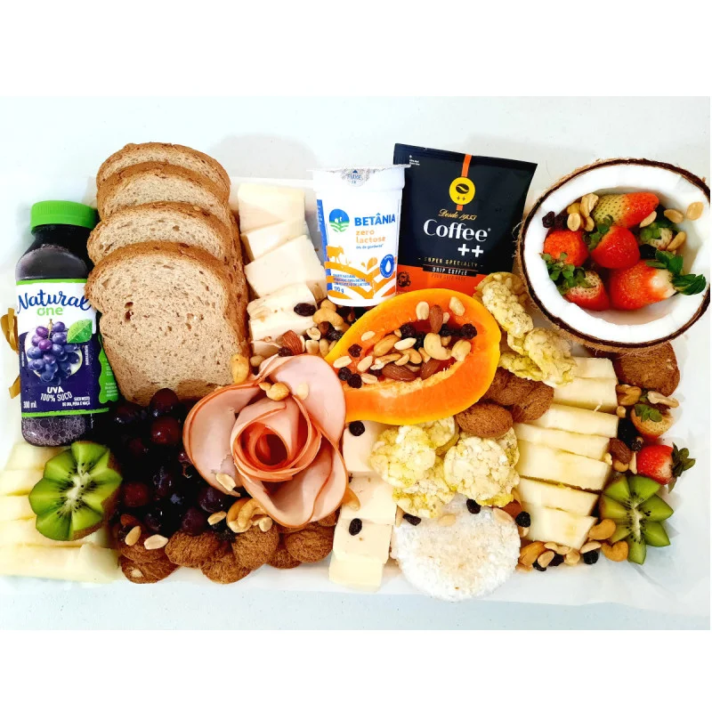 Bandeja de Caf� da Manh� Zero Lactose e Zero Gl�ten