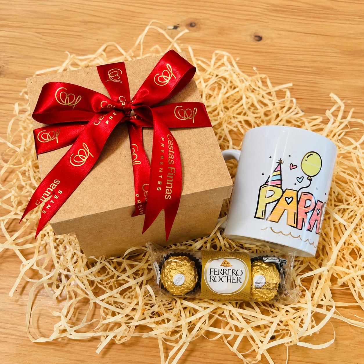 Mini Kit Caneca Parab�ns mais Ferrero