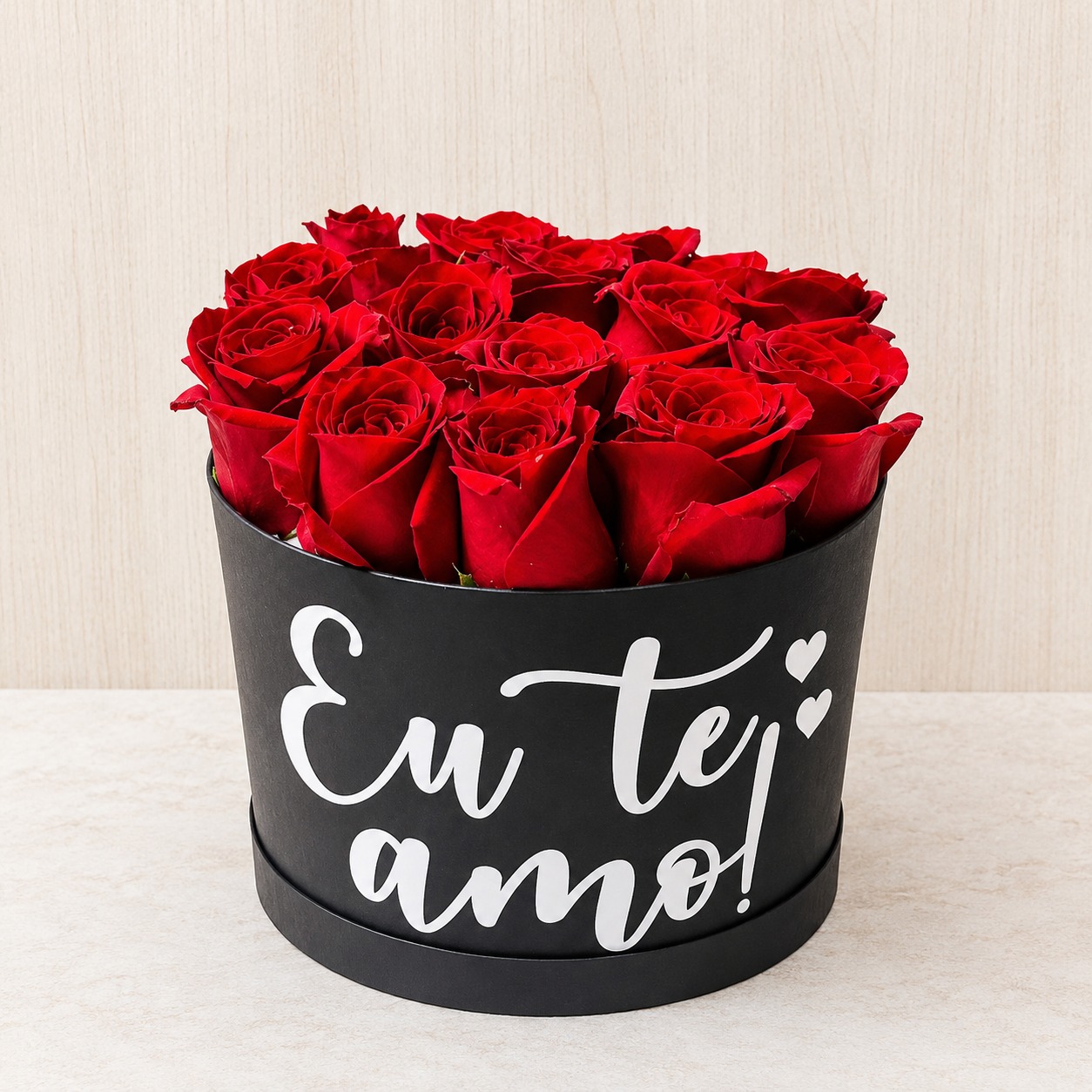 Box com Rosas Vermelhas Te Amo!