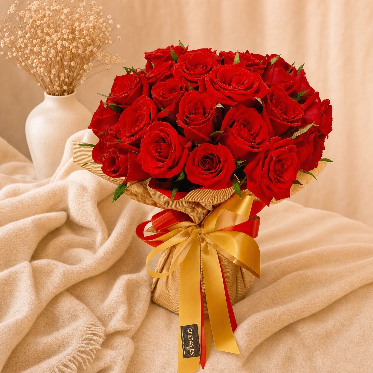 Buqu� de 50 Rosas Vermelhas