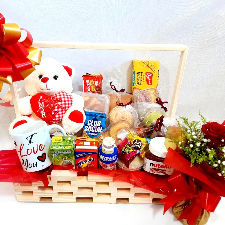 Cesta Caf� da Manh� Rom�ntica