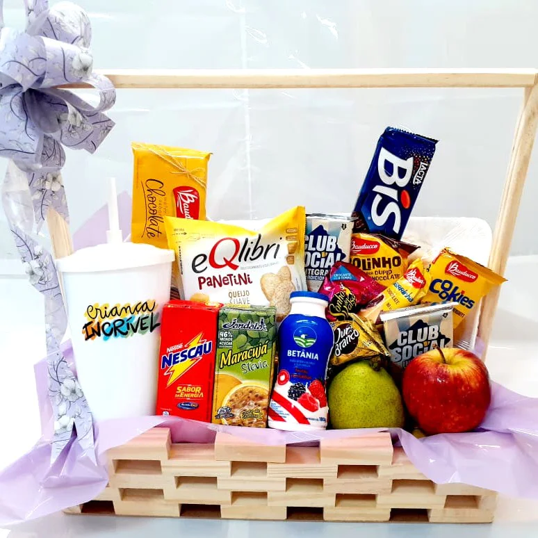 Cesta de Caf� da Manh� Infantil - Garota