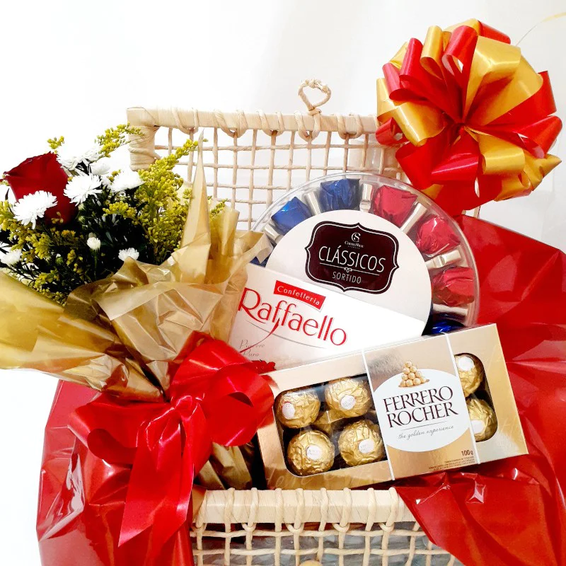 Cesta de Chocolate - Fina Sele��o