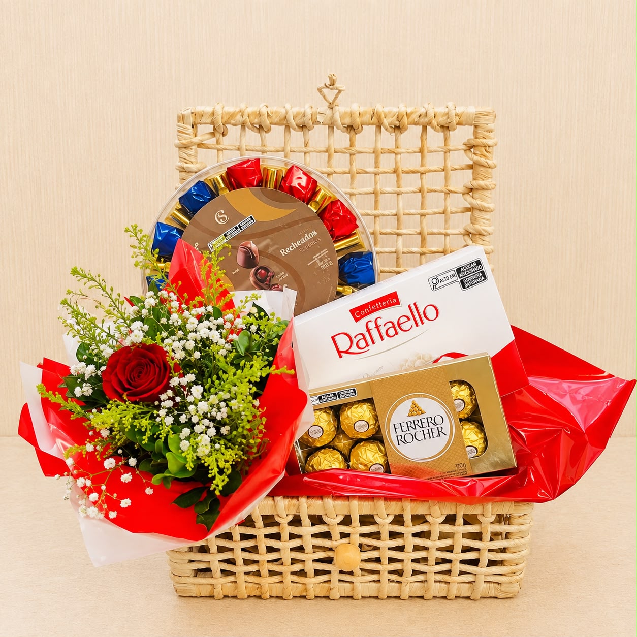 Cesta de Chocolate - Fina Sele��o