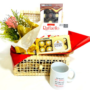 Cesta de Chocolate Fina Sele��o - Dia da Mulher